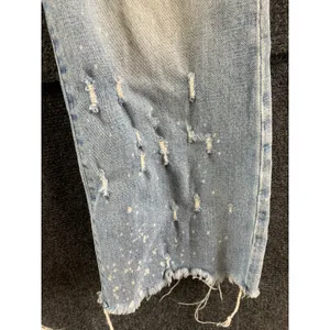Abercrombie & Fitch Simone High Rise Ankle Flare Jeans Distressed Paint Splatter thumbnail 10