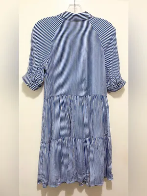 A Loves A Striped Tiered Button-Front Shirt Dress XS thumbnail 5