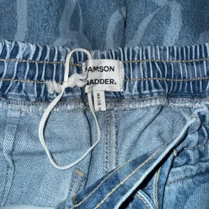 Damson‎ Madder Bow Print Denim Trousers Womens 6 Blue Excellent Barrel Leg Pants thumbnail 8
