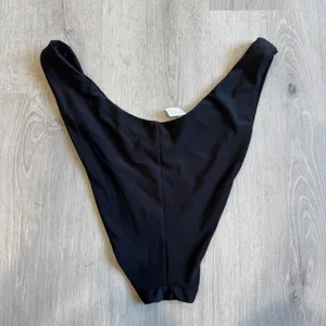 Aerie Black Cheekier High Cut V-Front Bikini Bottoms XXL 642754659 thumbnail 5