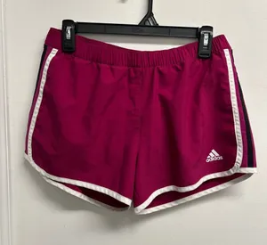 adidas Climalite Women's Magenta Athletic Running Shorts thumbnail 1