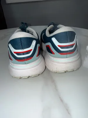 Brooks Navy Athletic Running Shoes with White and Red Accents thumbnail 4