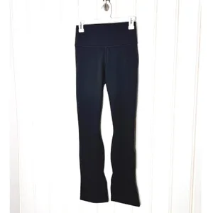 Fabletics Black High Waisted Split Hem Flare Leggings Sz Small thumbnail 3