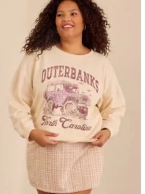 Arula Outer Banks Crewneck Sweatshirt 2X Floral NWT thumbnail 1