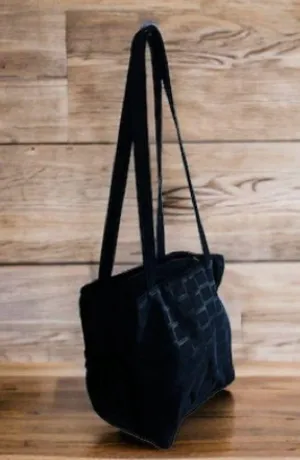 Laura Ashley diaper bag black stamped Laura Ashley everywhere with 2 pockets thumbnail 1