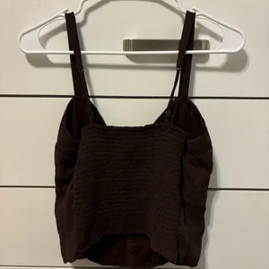Abercrombie Brown Button Down Tank Top thumbnail 3