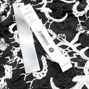 AQUA Floral Lace Sheath Dress Women XS Ruffle Cocktail Elegant Chic‎ Feminine thumbnail 7