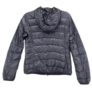 Women Quilted Down Puffer‎ Jacket Black Small thumbnail 2