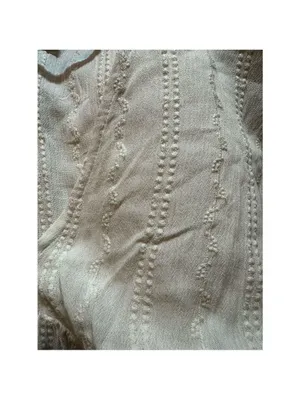 Express Women's Ivory Embroidered Ruffle Sleeve V-Neck Blouse Size M thumbnail 5