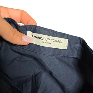 Amanda Uprichard Navy Blue Tie‎ Front Dress Size: M thumbnail 2