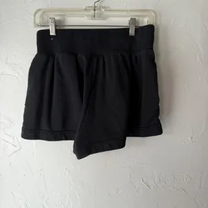 Nike Vintage 2000s Y2kSweat Shorts Black Drawstring Athletic Gym‎ Micro Mini M thumbnail 4