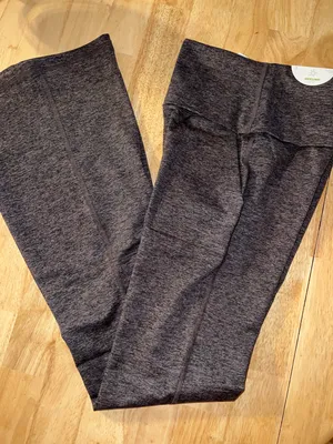 Aerie MEDIUM LONG OFFLINE By The Hugger High Waisted Foldover Flare Legging thumbnail 2