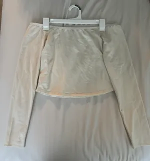 BDG Cream Off The Shoulder Top thumbnail 2