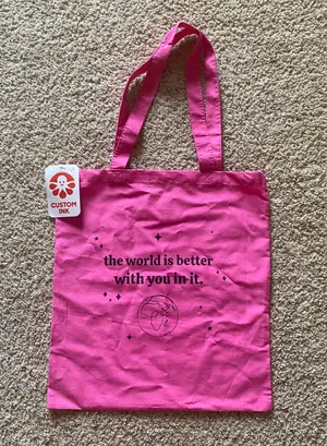 ‼️The World Is Better With You In It Graphic Tote‼️ thumbnail 1