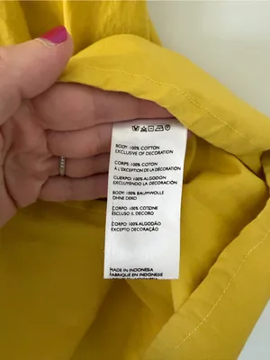 Cleobella Lennon Tie Strap Sleeveless Corset Cotton Mini Dress Golden Yellow S thumbnail 6