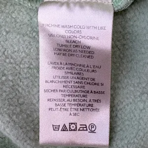 Pilcro Pullover Sweatshirt Women S Green V Neck Collar‎ Fleece Anthropologie thumbnail 7
