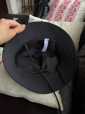 Lululemon nylon Black Bucket Hat size S/M, M/L and L/XL avail thumbnail 3