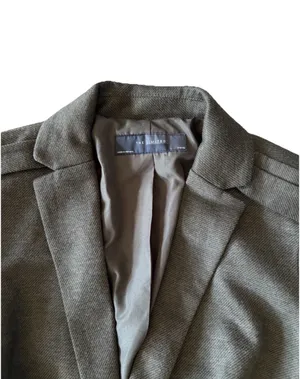 The Limited Women's Gray Notch Lapel Single-Breasted Two-Button Blazer Jacket thumbnail 2