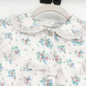 The Vermont Country Store Womens Floral Cotton Cottagecore‎ Flannel Nightgown M thumbnail 2