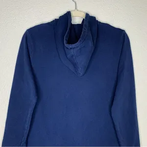 L.L Bean Women’s Outdoors Blue Pullover Hooded Sweatshirt, Sz Small thumbnail 7