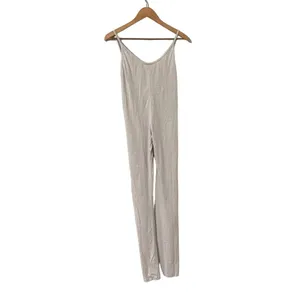 HOUSE OF CB Zahara Milk Marl Summer Lounge Beige Oatmeal Onesie Jumpsuit thumbnail 7