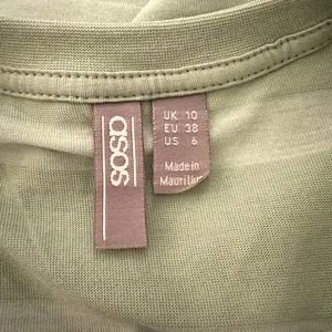 ASOS Oversized T-Shirt Dress Two Tone Pastel Green Striped Spring US Size 6‎ thumbnail 4