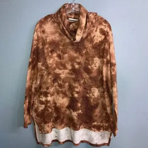 Zenana tie dye cowl neck dolman sleeve tunic Oversized sweater Medium 730 thumbnail 2