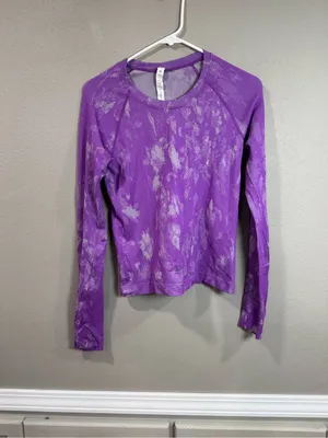 Lululemon Swiftly Tech Long Sleeve Shirt 2.0 Shadow Bloom Moonlit Magenta thumbnail 2