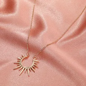 NEW - gold sun necklace, celestial sun jewelry, minimalist thumbnail 3