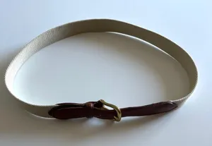 Coach Vintage 34" #3880 Canvas Leather Belt thumbnail 3