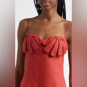 FARM RIO Red Petals Bodice Euroflax™ Premium Linen Jumpsuit, Size Medium , $260 thumbnail 7