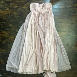 Birdy Grey semi formal blush pink convertible evening maxi dress thumbnail 2