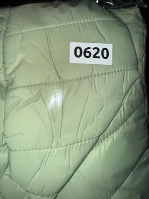 IRIS Women's Sage Green Hooded Puffer Jacket Size L thumbnail 7