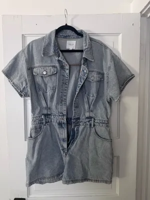 Le Lis Denim Romper thumbnail 2