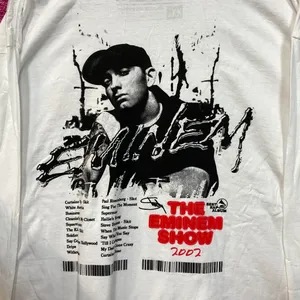 Eminem 2002 The Eminem Show Rap Album Long Sleeve 2X thumbnail 1
