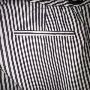 J. Crew Women 8 Seersucker Pants Navy Blue White Striped Cotton Cropped Nautical thumbnail 4