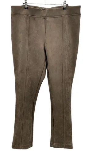 Andrew Marc Women's Stretch‎ Faux Suede Super Soft Pull On Pants XL Boho Western thumbnail 1
