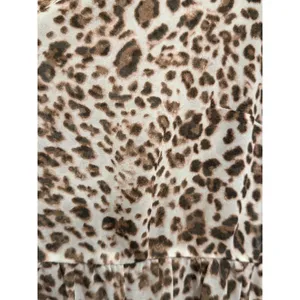 Torrid Babydoll Tunic Top Brown‎ Animal Print V-Neck Button Front 00 thumbnail 2