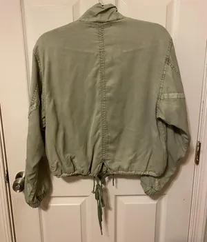 Military Green Bomber Jacket thumbnail 2
