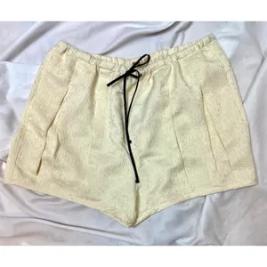 Free People Pearl Satin Shorts Drawstring Waist Tofu L thumbnail 9