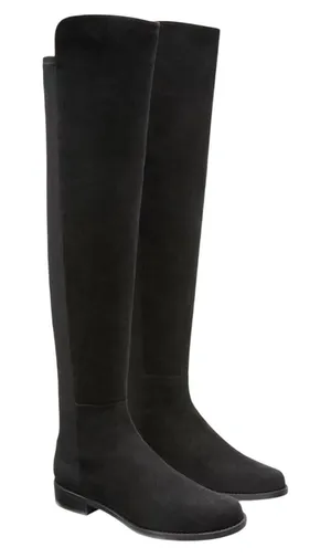 Stuart Weitzman 5050 Black Suede Over The Knee Boots US Size 5.5B EU 36 thumbnail 1