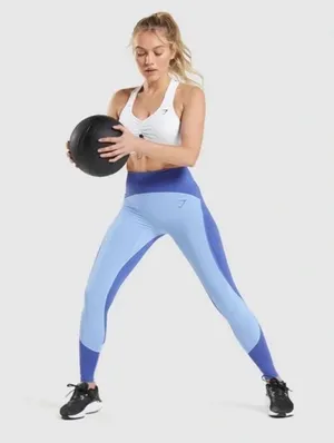 Gymshark Leggings-Blue thumbnail 1