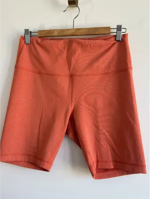 Lululemon Wunder Train High-Rise Short 6” Crunch Coral Everlux Bike Shorts 12 thumbnail 12
