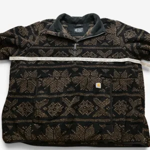 Carhartt Womens 2X Loose Fit Sherpa Fleece Quarter Zip Pullover OJ6470-W Black thumbnail 6