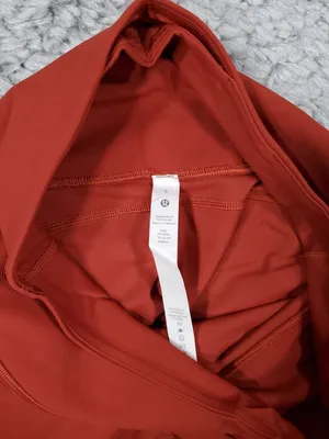 Lululemon Groove Super High Rise Flared Pants Nulu Size 8 Regular Cayenne Red thumbnail 5