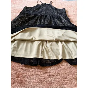 Umgee Black Lace Overlay Dress Size L Boho Sleeveless Stretch Mini Dress thumbnail 6
