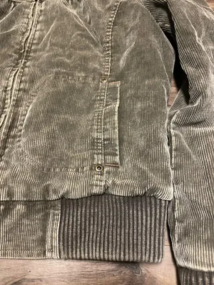 BNCI Olive Green Sherpa Collar Women's Corduroy Jacket Size Medium thumbnail 6