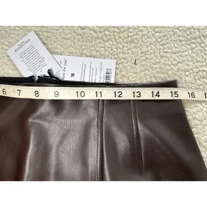 MM Lafleur $195 Women's Whitney Vegan Leather Brown Mini Skirt Size 8 thumbnail 8