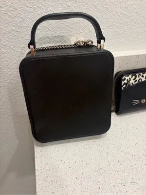 Kate Spade Black Leather Daisy Meow Top Handle Crossbody Bag With Wallet EUC thumbnail 5