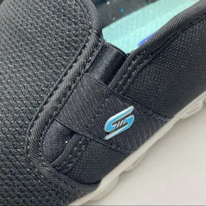 SKECHERS Black Air Cooled Memory Foam Lightweight Slip On Shoes, Size 9 Casual thumbnail 6